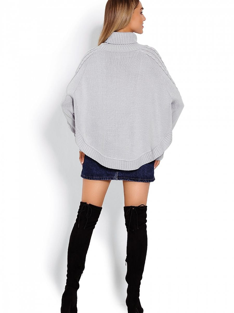 Poncho style jumper - Grey
