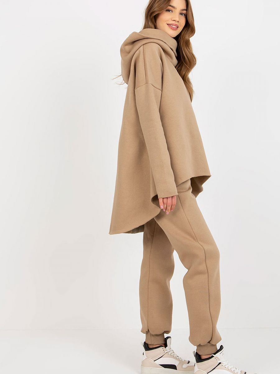Jolie Oversized Hoodie Set - Beige