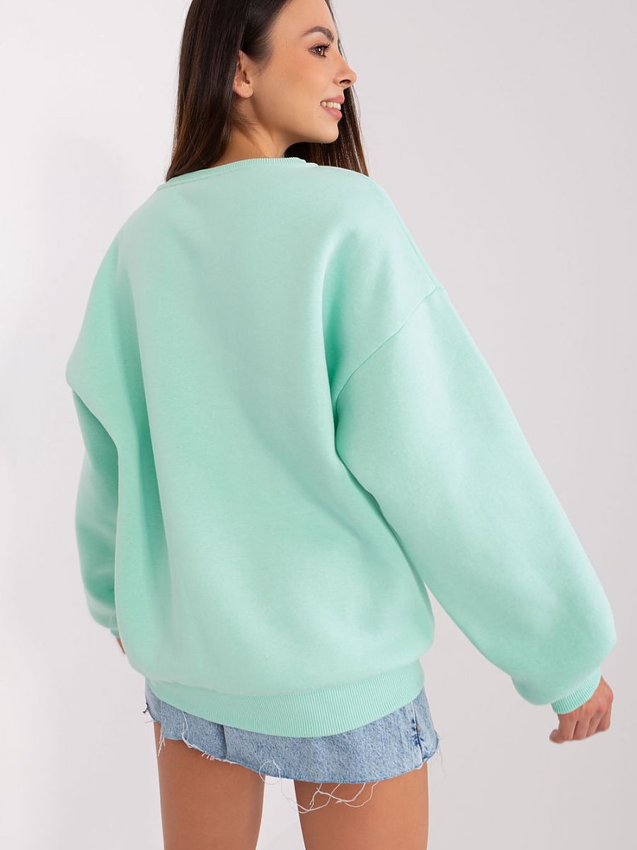 Amour Sweatshirt - Aqua Green