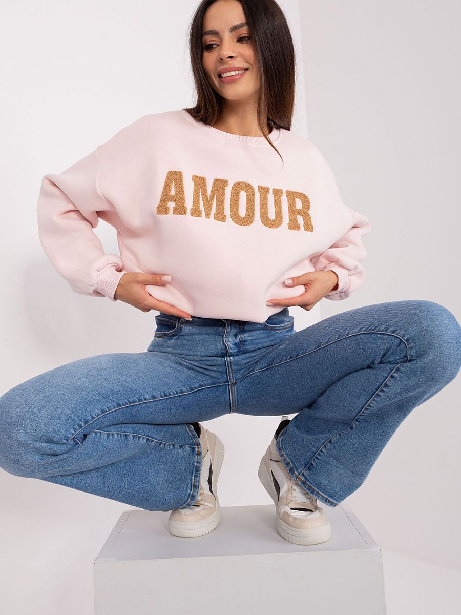 Amour Sweatshirt - Pastel Pink