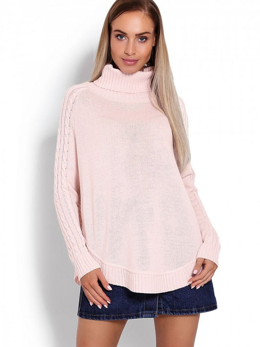 Poncho style jumper - Pastel Pink