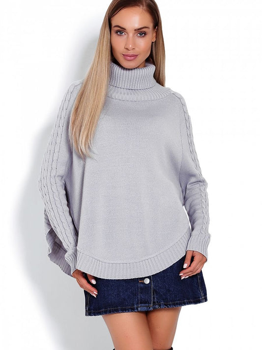 Poncho style jumper - Grey