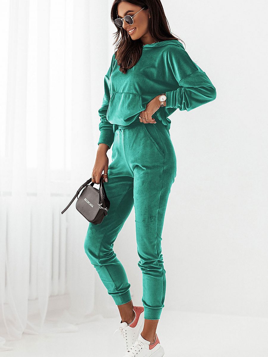 Jo-Anne Hoodie and Jogger Set - Green