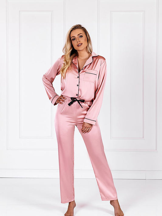 Sarah Two Piece Pyjama Set - Pink