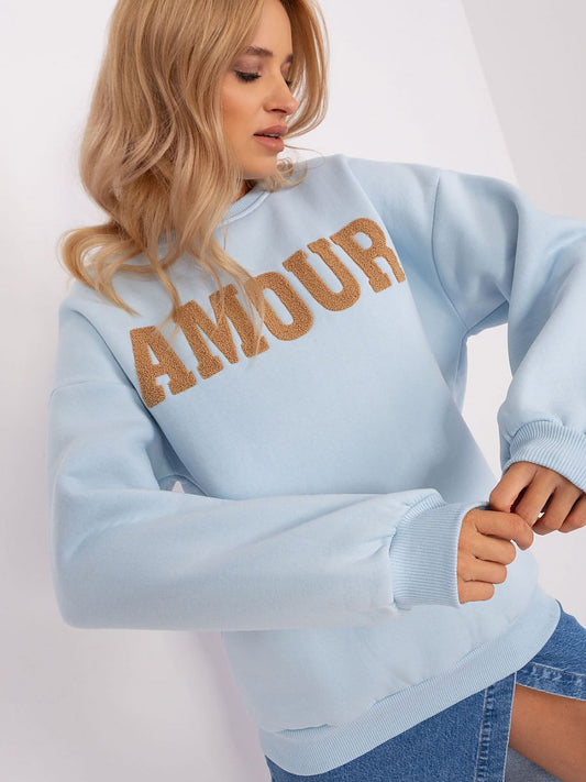 Amour Sweatshirt - Pastel Blue