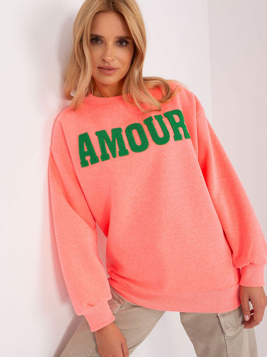 Amour Sweatshirt - Coral Pink